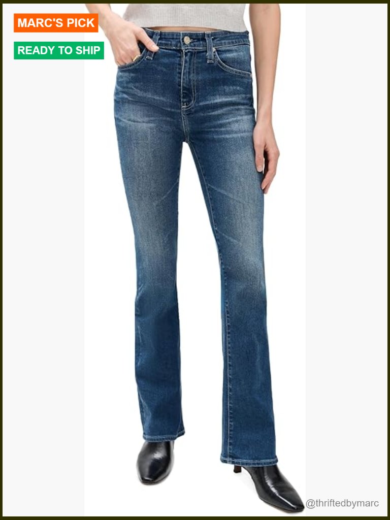 Mid Rise Bootcut Jeans Stretch Denim Slim Fit 315 Inseam